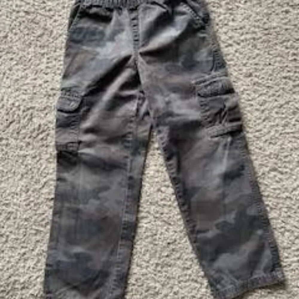 The Children's Place Boys' Pull-on Cargo Pants – Night Camo, Size 6